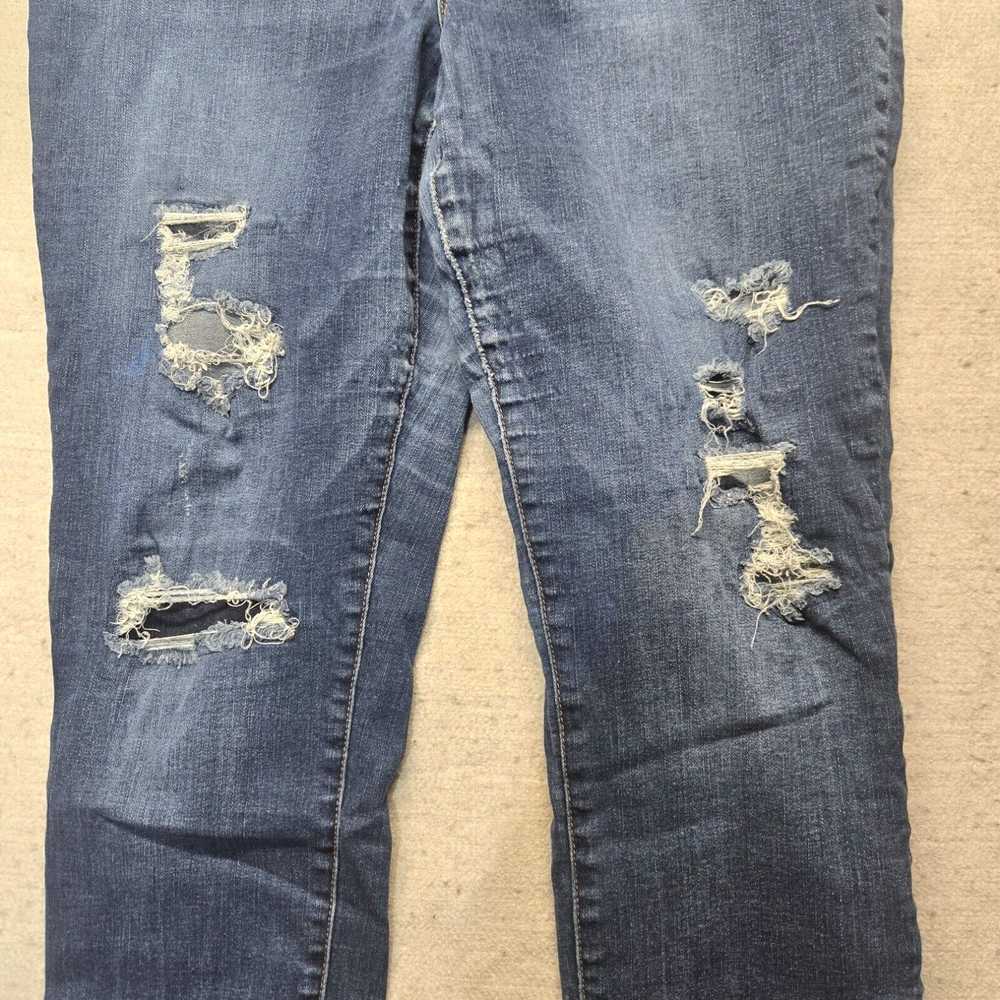 Vintage Maurices Blue Jean Denim High Rise Distre… - image 2