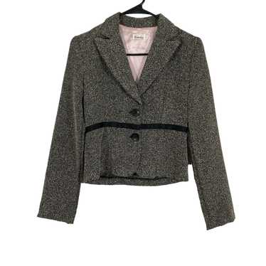 Vintage Charlotte Russe Womens Gray Notch Lapel L… - image 1