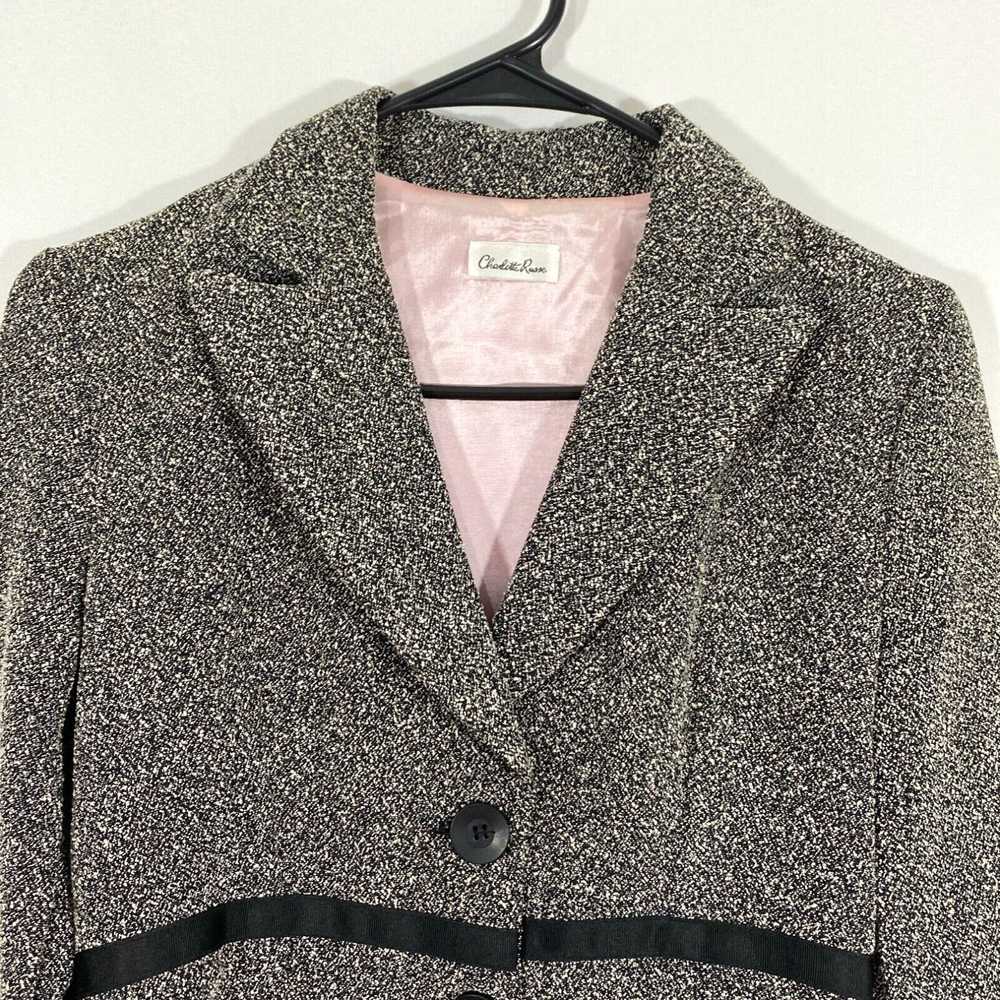 Vintage Charlotte Russe Womens Gray Notch Lapel L… - image 3