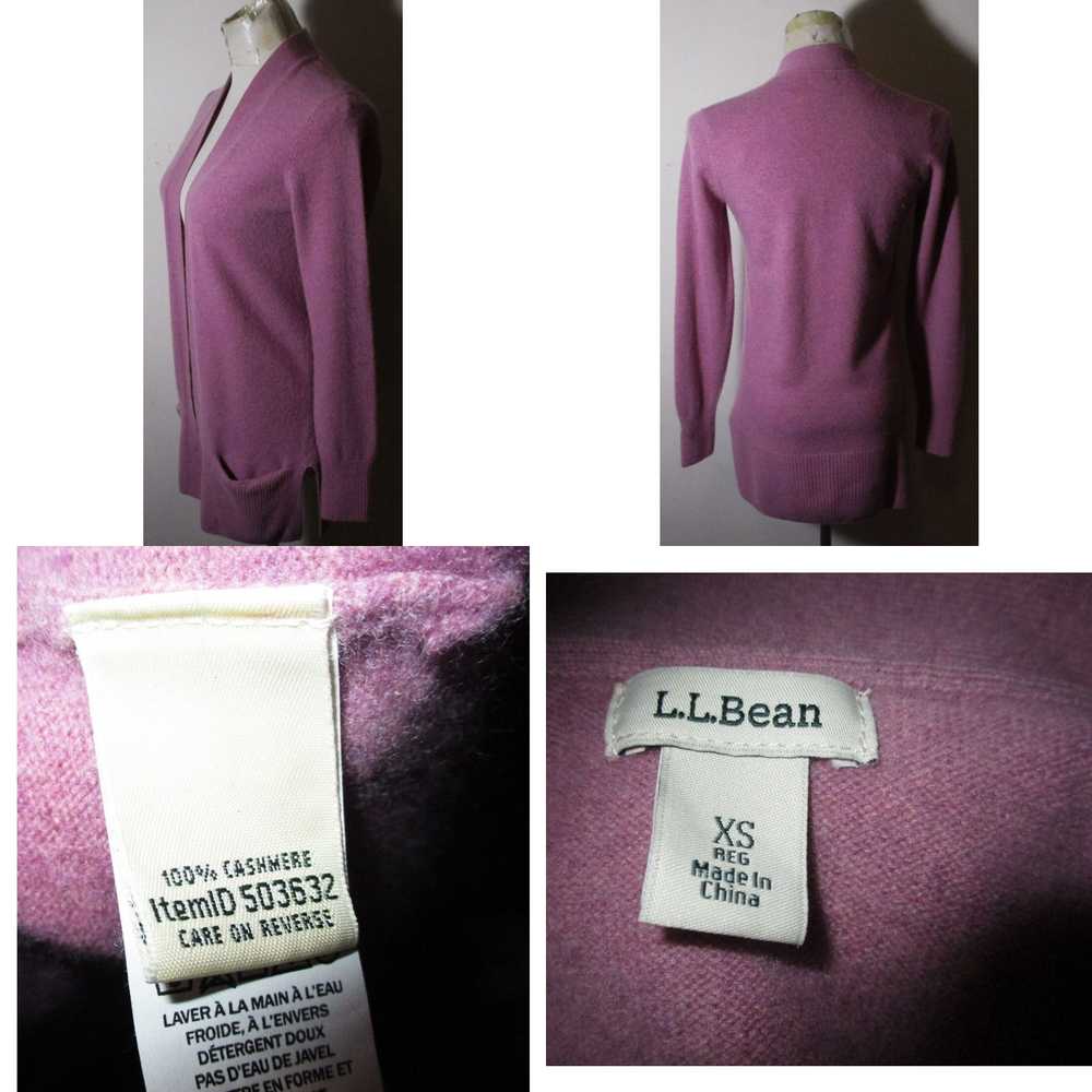 Vintage Women's L.L. BEAN Lavender 100% Cashmere … - image 4