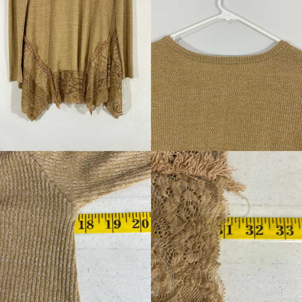 Vintage Kori America Womens Tan Long Sleeves Eyel… - image 4