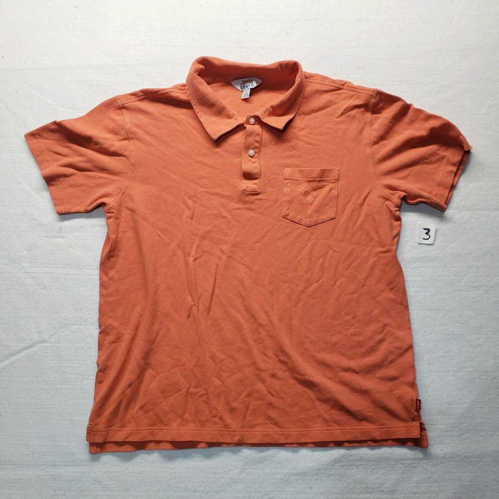 Levi's Levi's Shirt Solid Orange Polo Golf Casual… - image 2