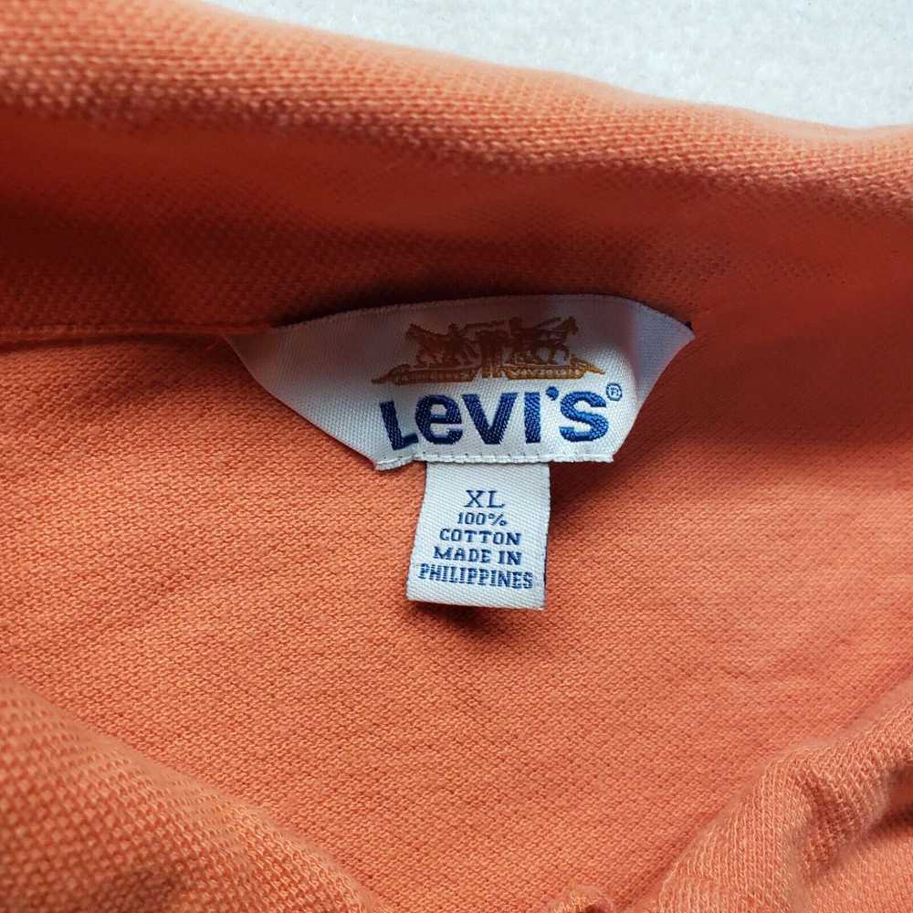 Levi's Levi's Shirt Solid Orange Polo Golf Casual… - image 3