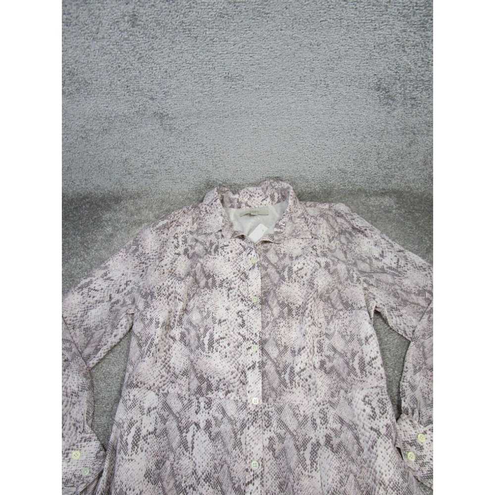 Loft Loft Shirt Dress Womens 14 Light Purple Anim… - image 2