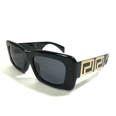 Versace Polished Black Gold Logos Accent Square S… - image 1