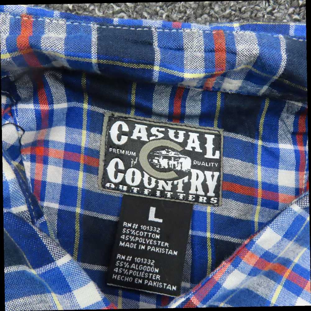 Vintage Authentic Rural Style Adults Large Blue a… - image 7