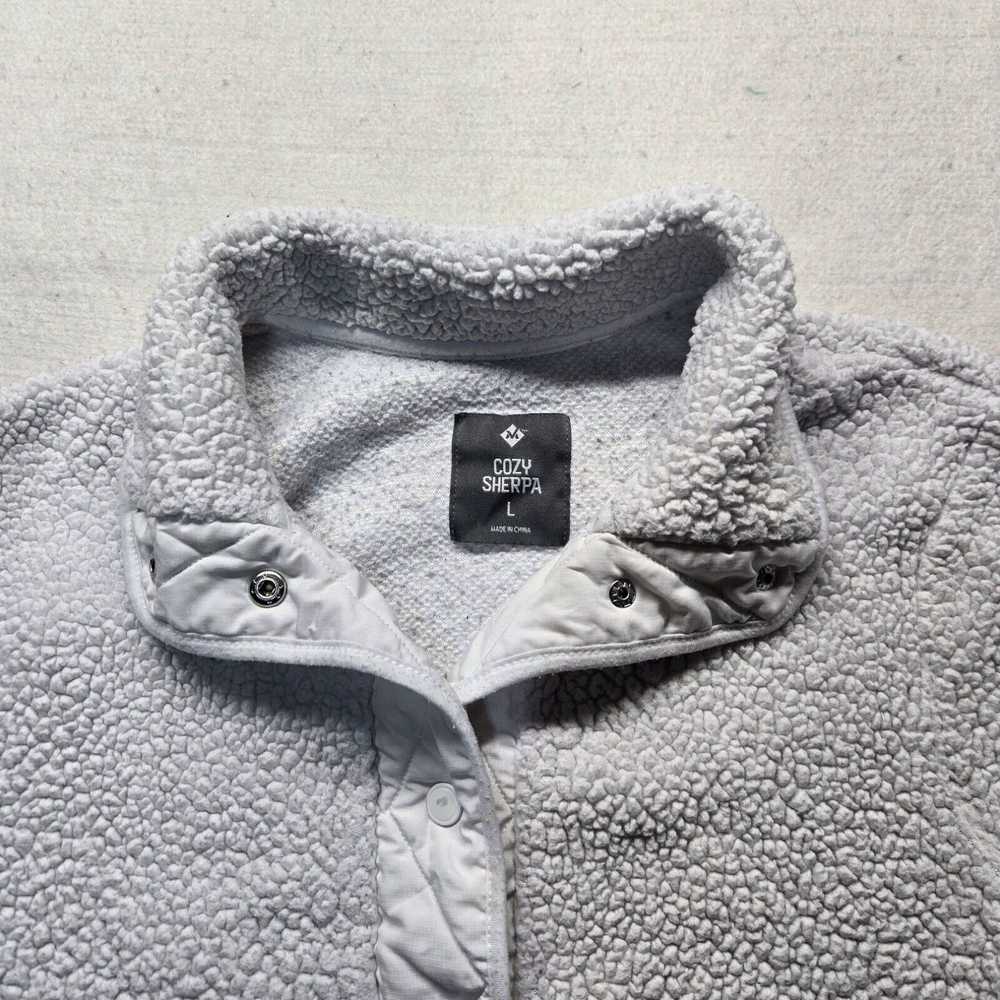 Vintage Member's Mark Cozy Sherpa Snap Button Fle… - image 2