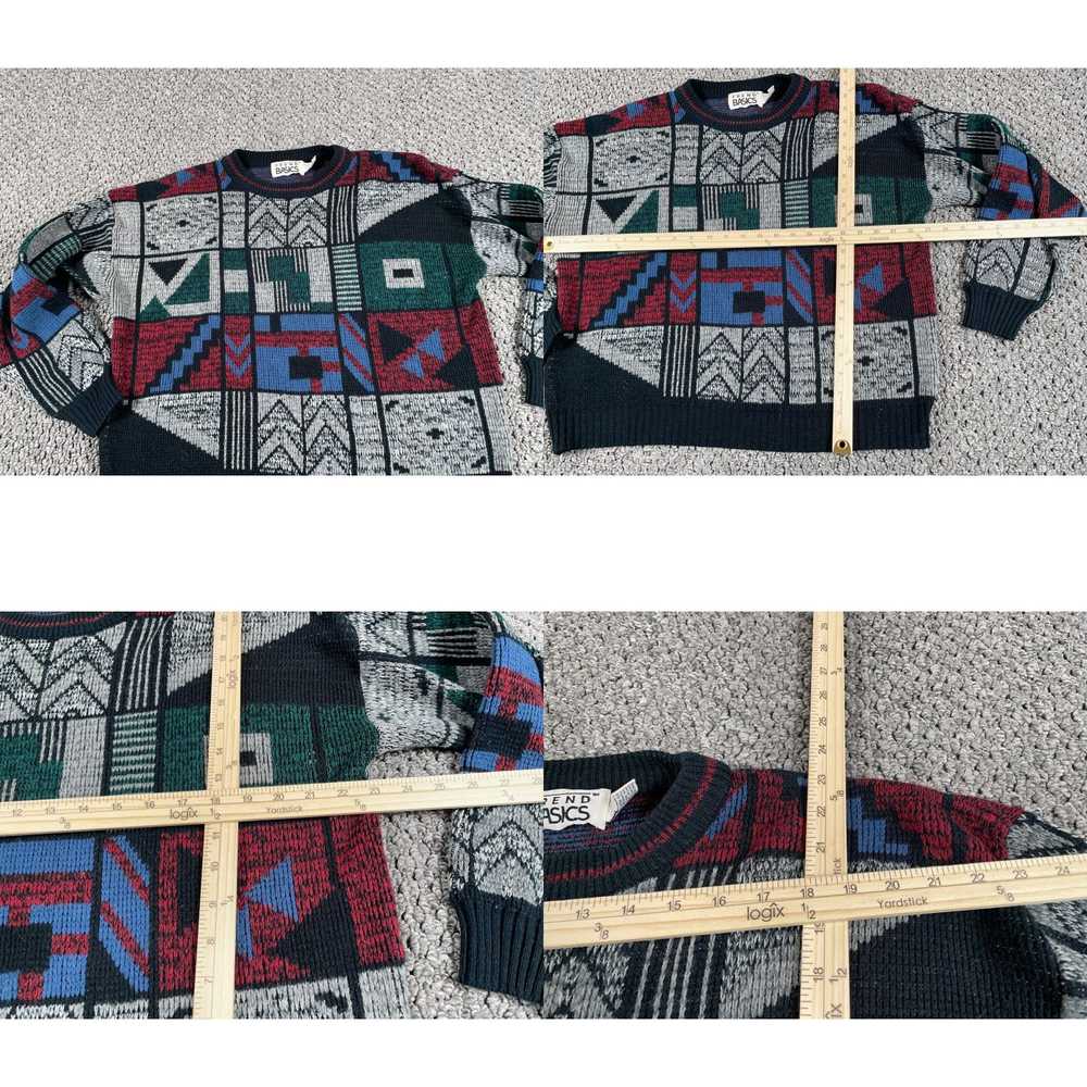 Vintage VTG 80s Abstract Pattern Sweater Adult XL… - image 4