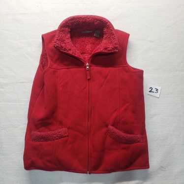 Vintage Jane Ashley Red Lightweight Fleece Full Z… - image 1