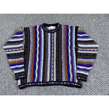 Coogi VTG Textured COOGI Style Sweater Adult XL P… - image 1