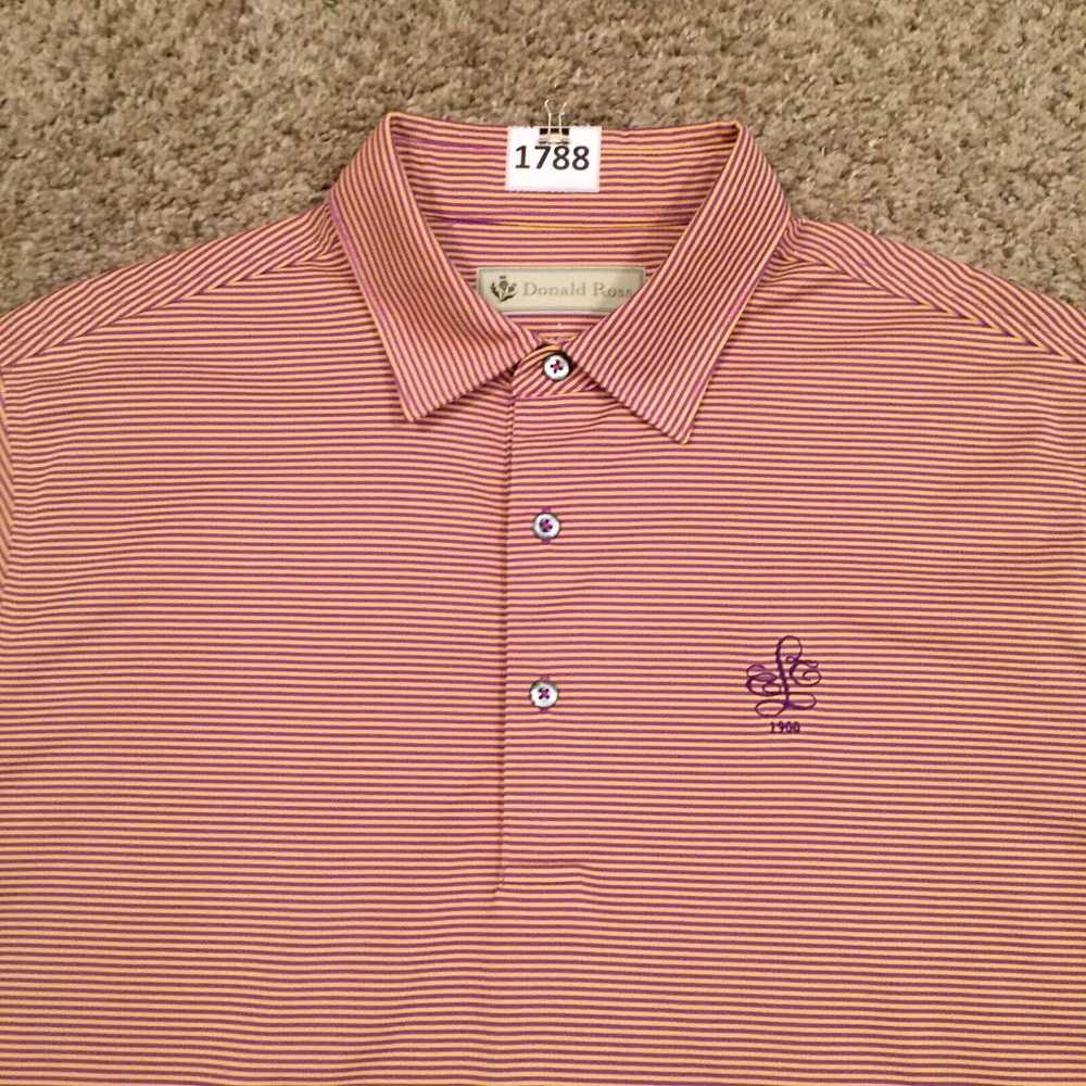 Vintage Donald Ross Polo Shirt Mens Large Orange … - image 3