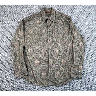 Perry Ellis Bohemian Style Paisley Pattern Shirt A