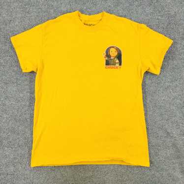 Vintage Retro Classic Chucky Shirt MenS Medium Yellow Good