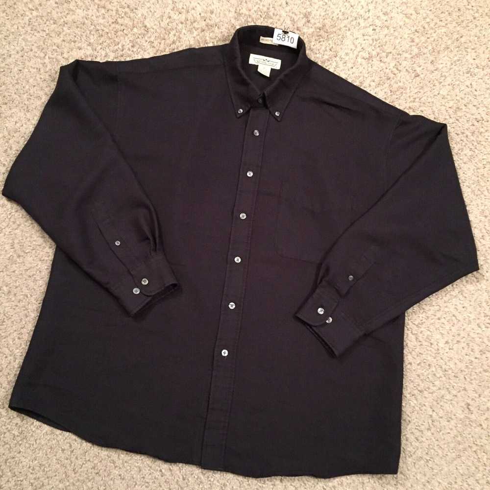 Vintage Natural Issue Shirt Mens XL Black Microfi… - image 2