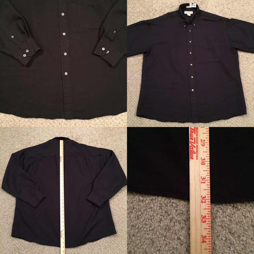 Vintage Natural Issue Shirt Mens XL Black Microfi… - image 4