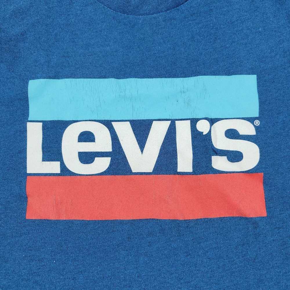 Levi's Levi's Shirt Men's Medium Blue Logo Graphi… - image 2