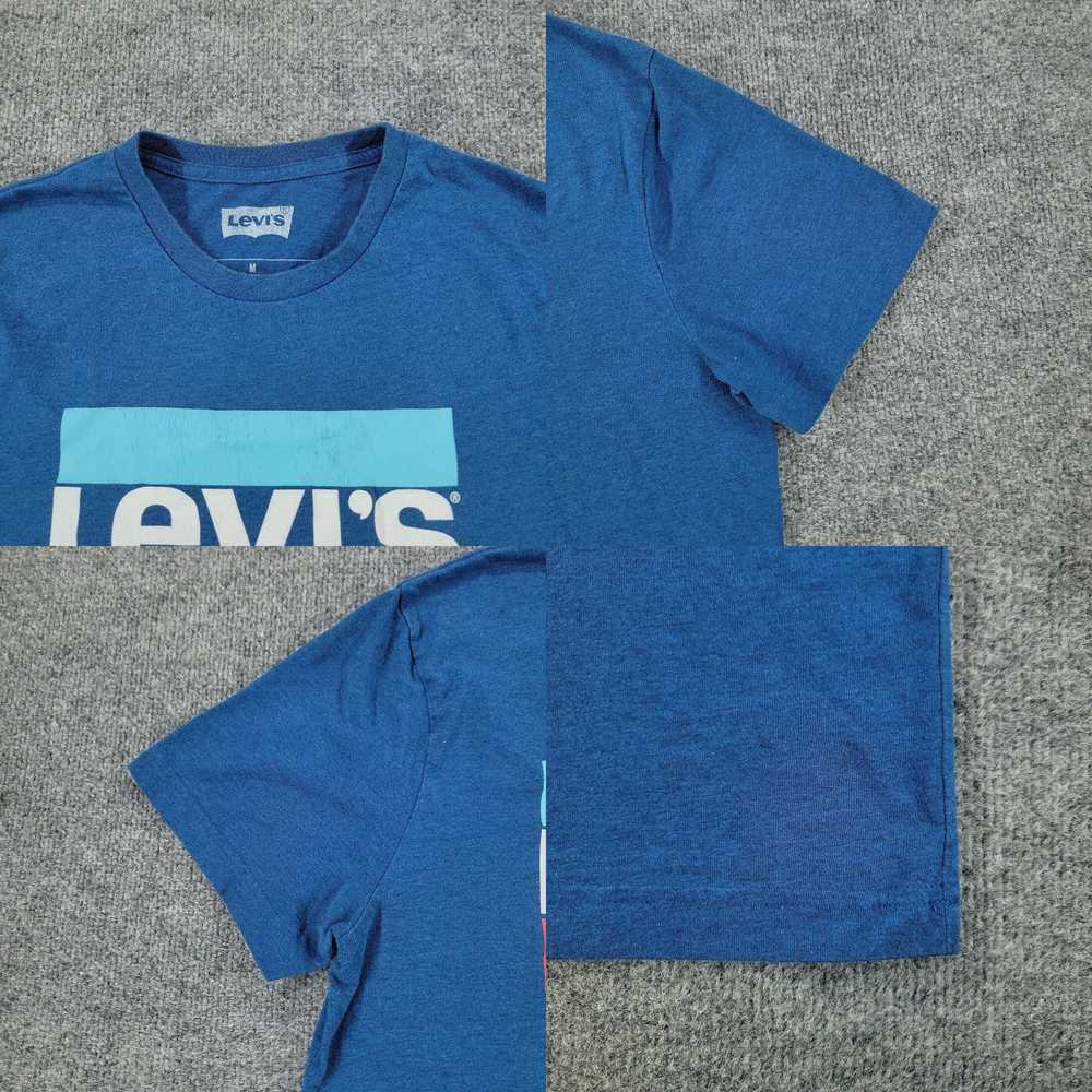 Levi's Levi's Shirt Men's Medium Blue Logo Graphi… - image 4