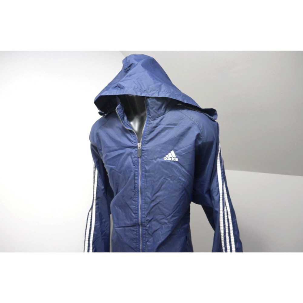 Adidas VTG Adidas Track Jacket Hoodie Blue Windbr… - image 2