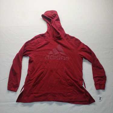 Adidas Adidas Red Hoodie Sweatshirt Logo Long Sle… - image 1