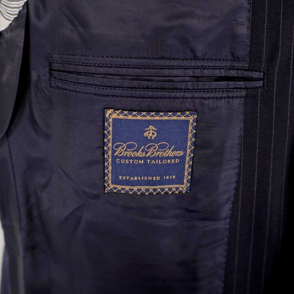 Brooks Brothers Brooks Brothers Bespoke Wool Blue… - image 8