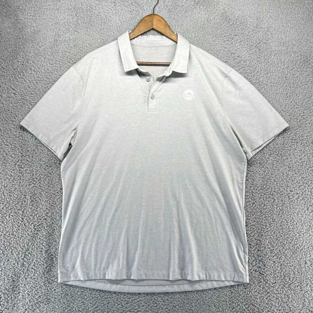 Lululemon Lululemon Polo Shirt Men's 2XL Gray Str… - image 1