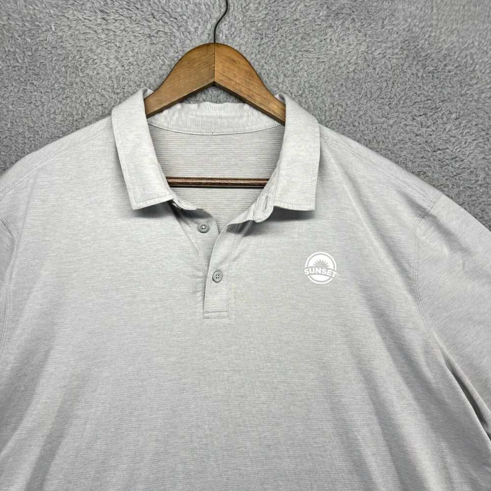 Lululemon Lululemon Polo Shirt Men's 2XL Gray Str… - image 2