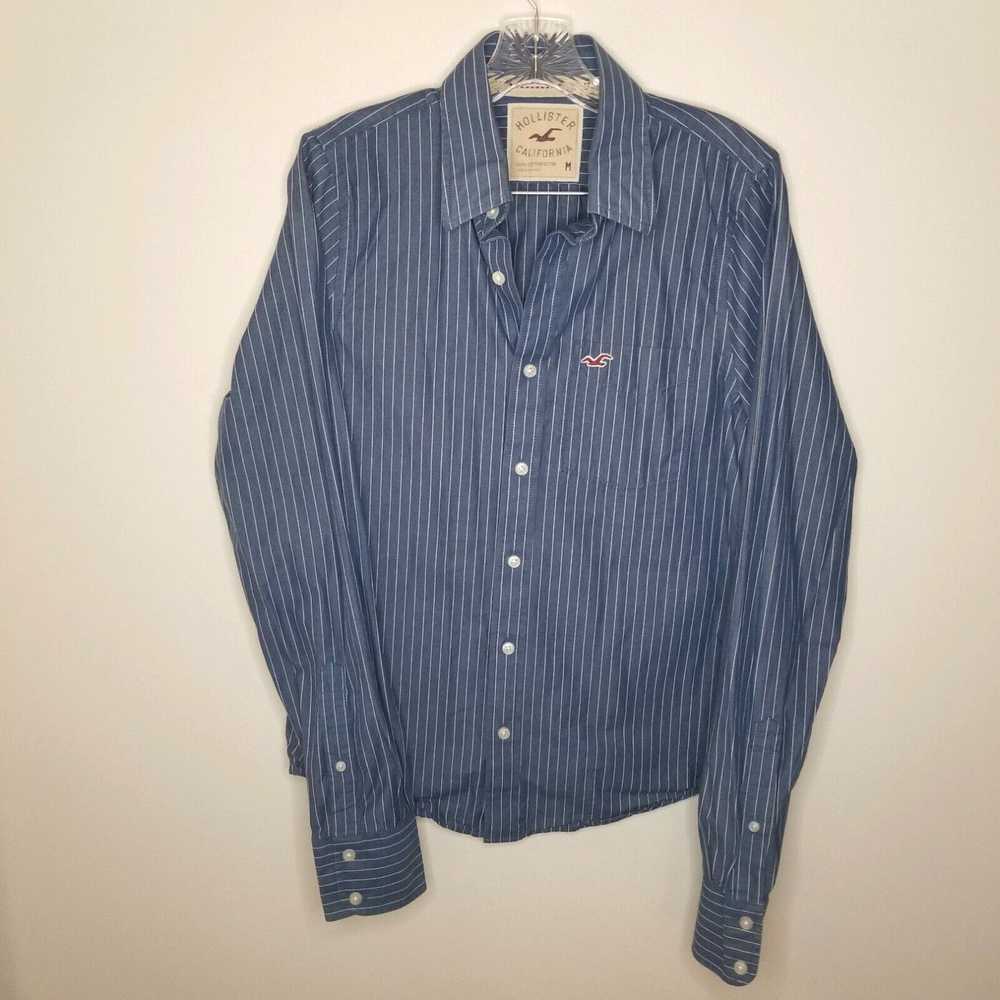 Vintage Hollister California Mens Blue Long Sleev… - image 1