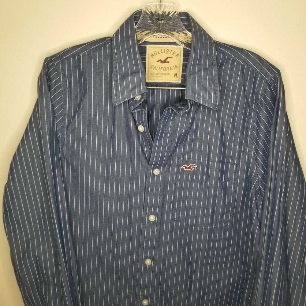 Vintage Hollister California Mens Blue Long Sleev… - image 2