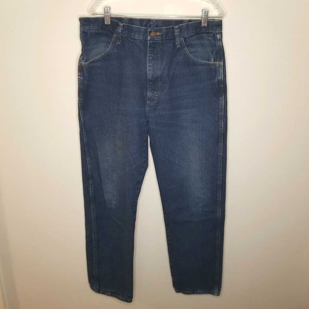 Vintage Rustler Mens Straight Blue Jeans Size 36x… - image 1