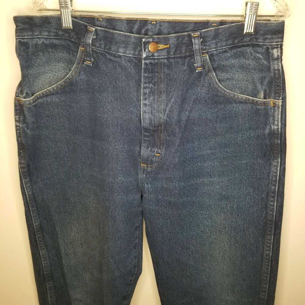 Vintage Rustler Mens Straight Blue Jeans Size 36x… - image 2