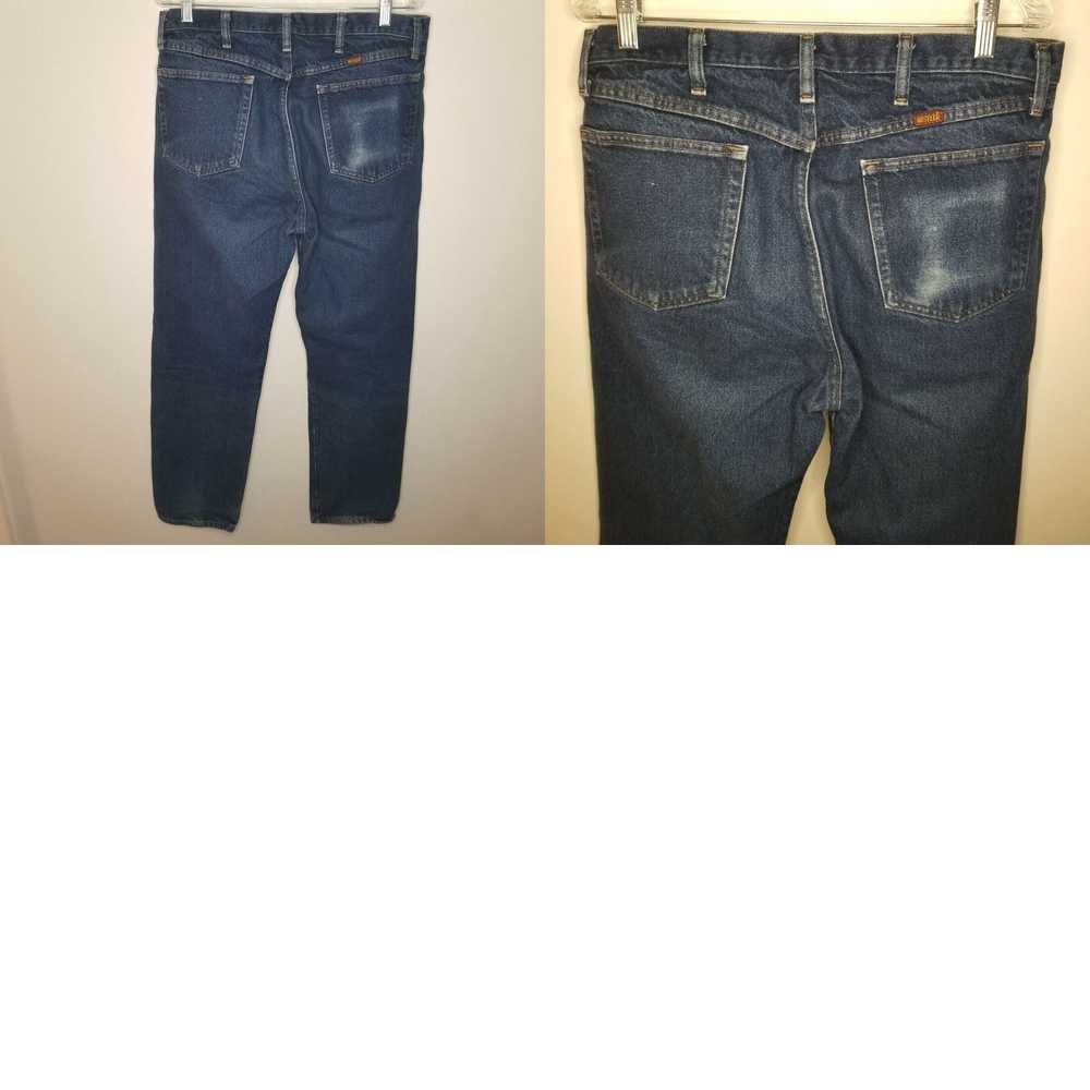 Vintage Rustler Mens Straight Blue Jeans Size 36x… - image 4