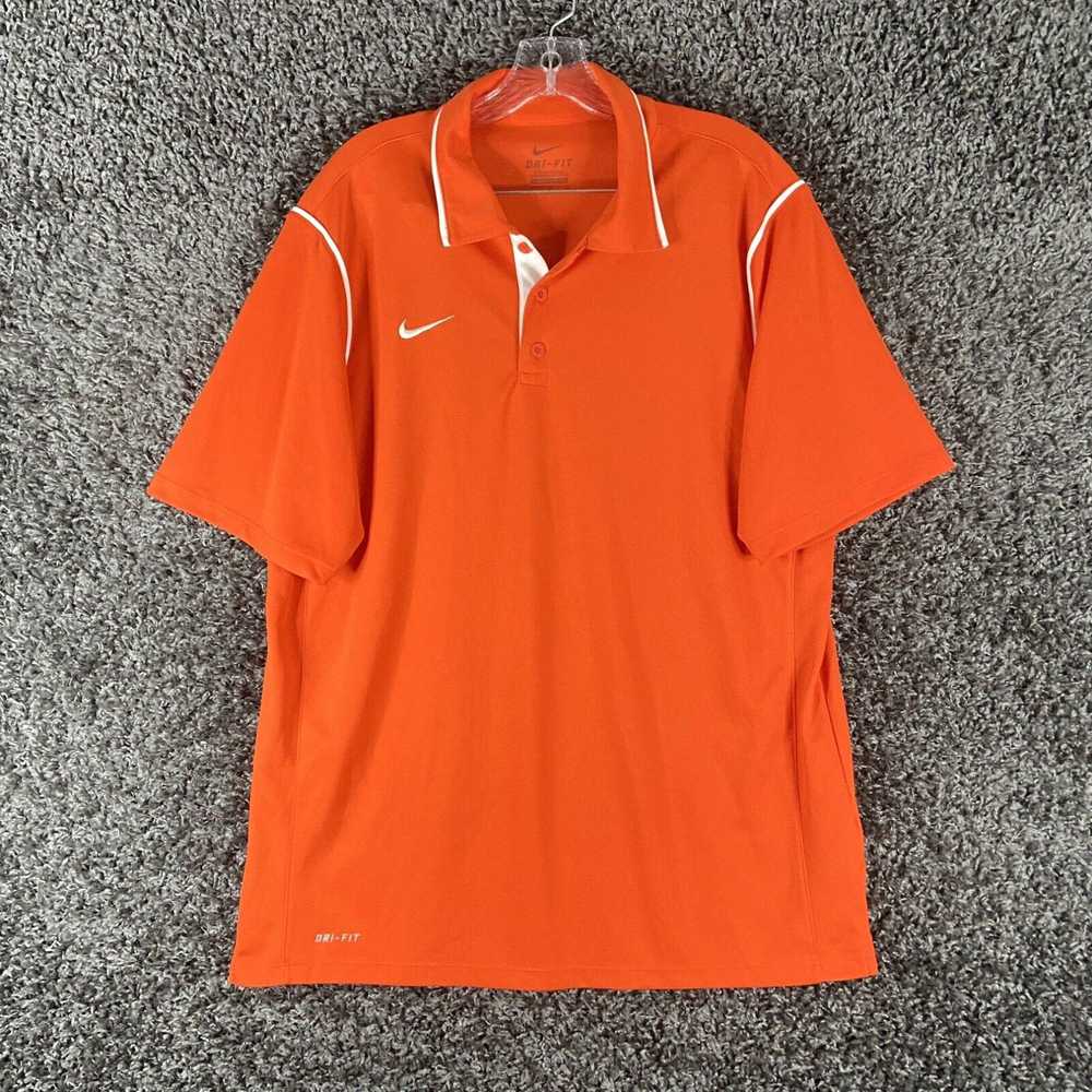 Nike Nike Dri Fit Orange Polo Men’s L - image 1