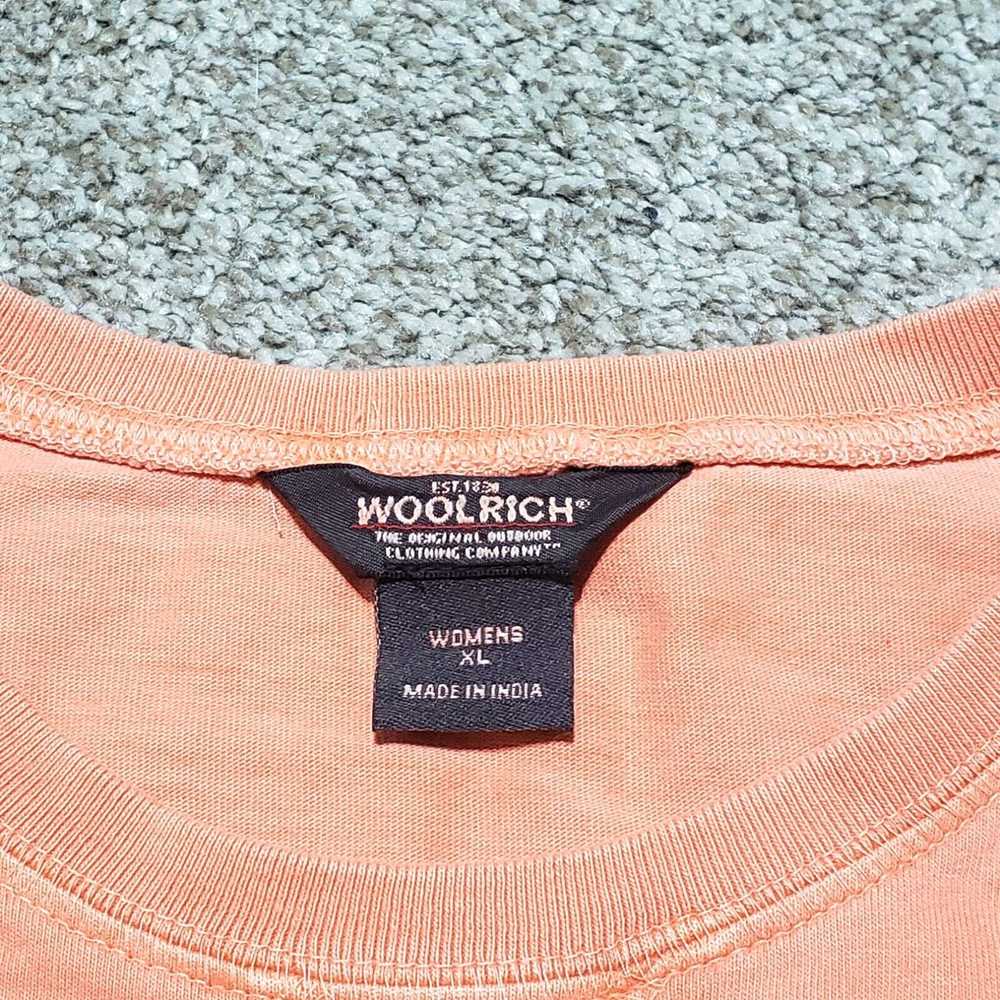 Vintage Woolrich Solid Peach Tee T-Shirt Short Sl… - image 3