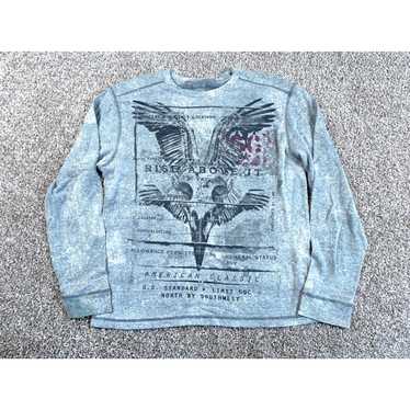 Route 66 Y2K Style Wings Skull Thermal Long Sleev… - image 1