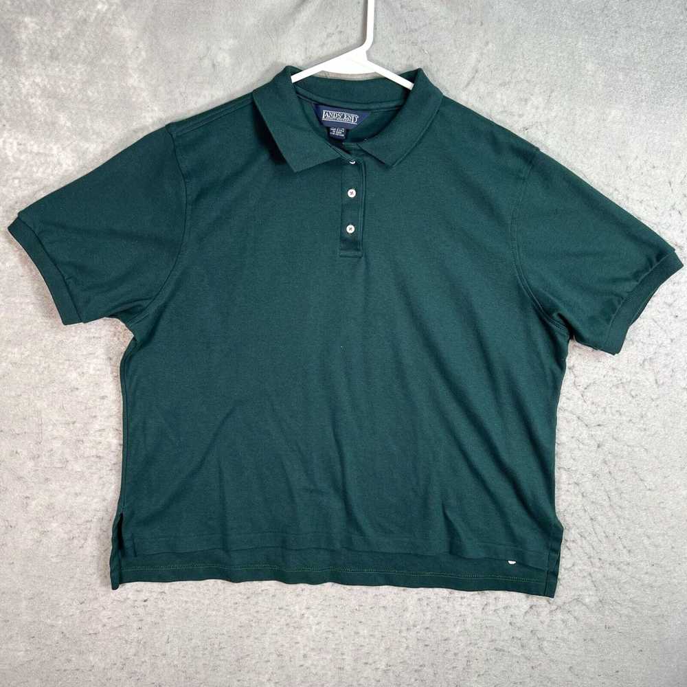 Vintage Vintage 90s Lands End Polo Shirt Womens X… - image 1