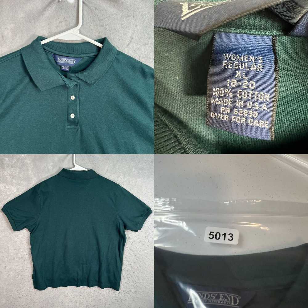 Vintage Vintage 90s Lands End Polo Shirt Womens X… - image 4