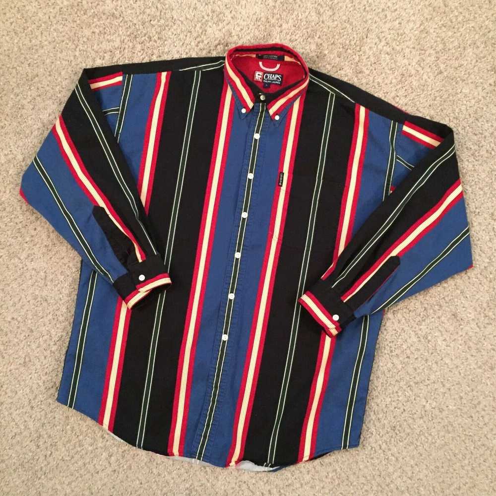 Chaps Chaps Ralph Lauren Button Up Shirt Mens Lar… - image 2