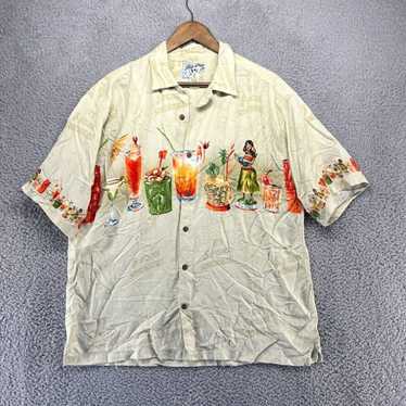 Big Dogs Vintage Dig Dogs Hawaiian Shirt Men's La… - image 1