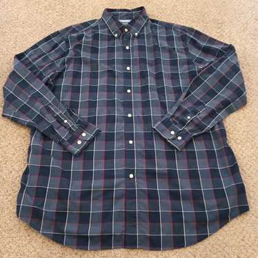 Chaps Chaps Shirt Mens 2XLT Blue Plaid Long Sleev… - image 1