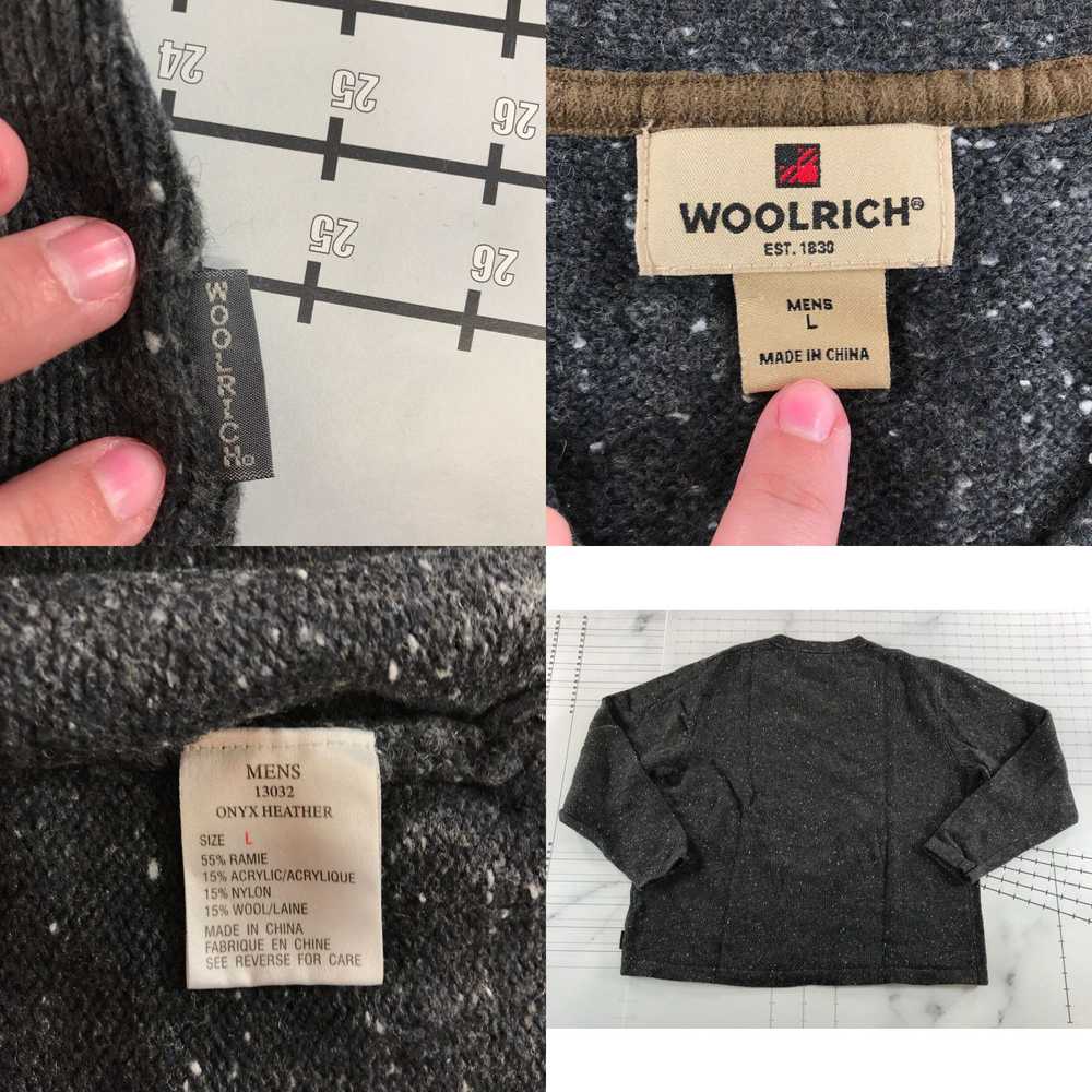 Vintage Woolrich Sweater Mens Large Dark Heather … - image 4