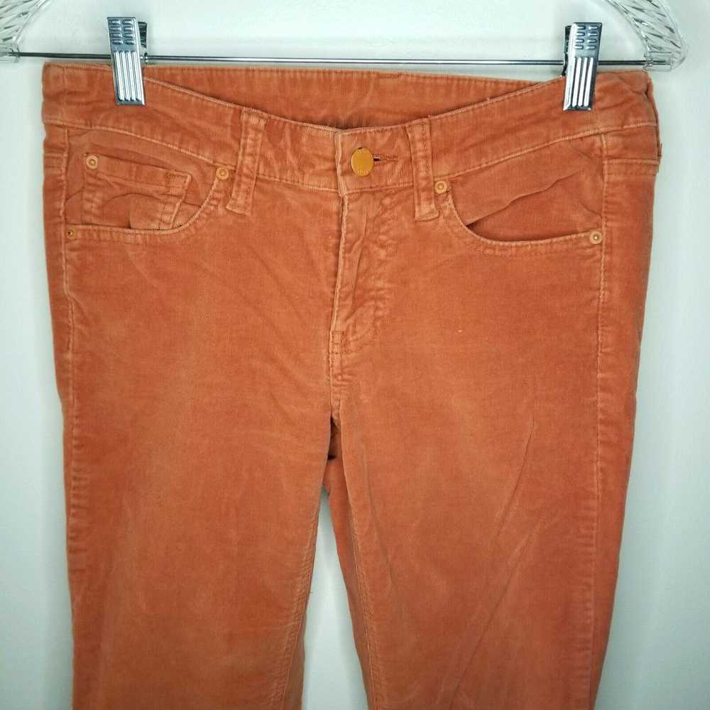 Vintage Bisou Bisou Womens Orange Corduroy Skinny… - image 2