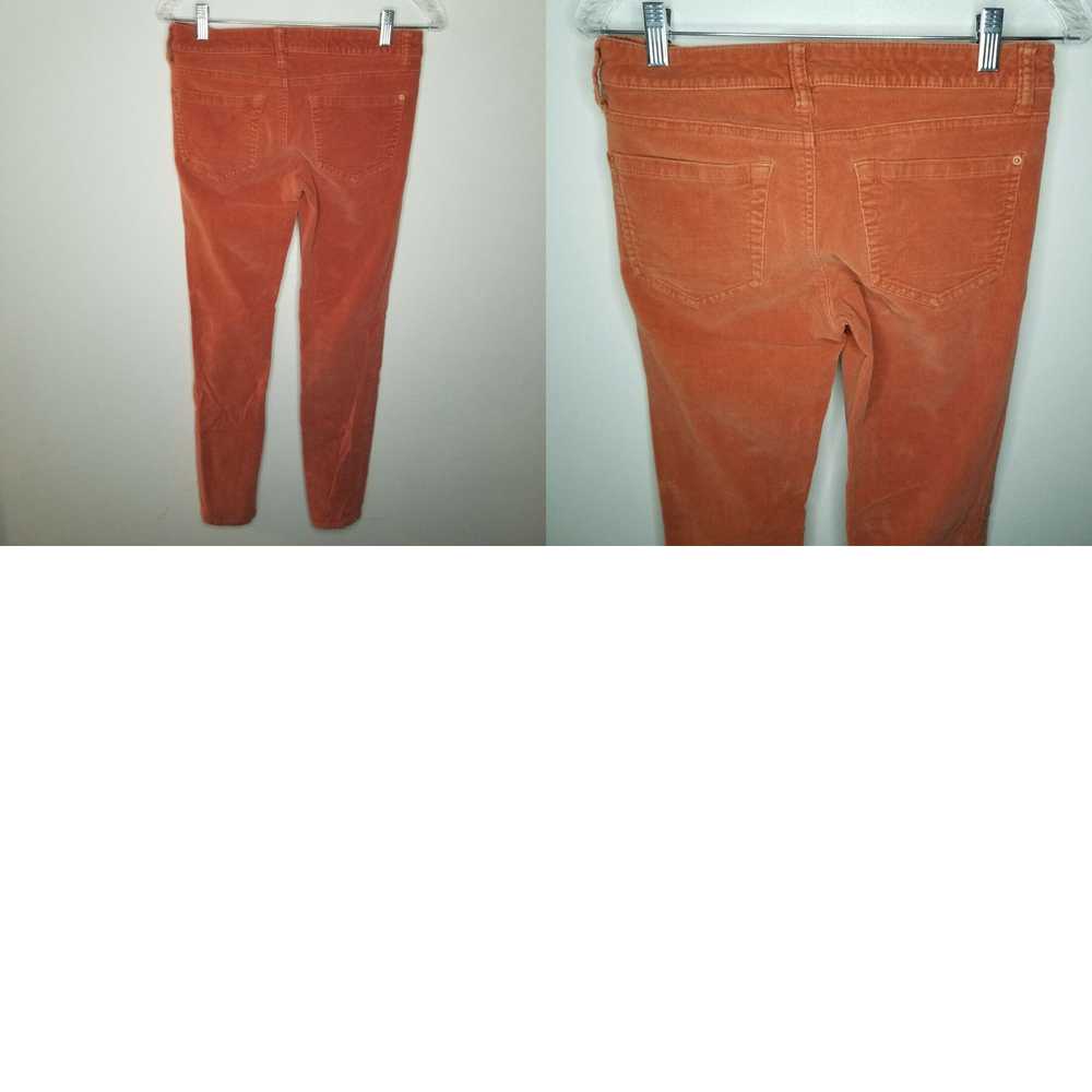 Vintage Bisou Bisou Womens Orange Corduroy Skinny… - image 4