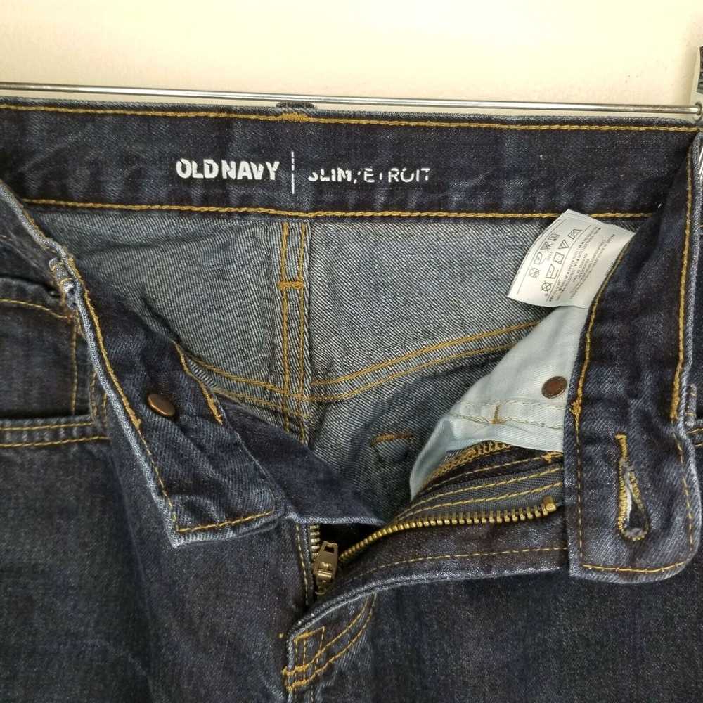 Old Navy Old Navy Mens Slim Dark Blue Jeans Size … - image 3