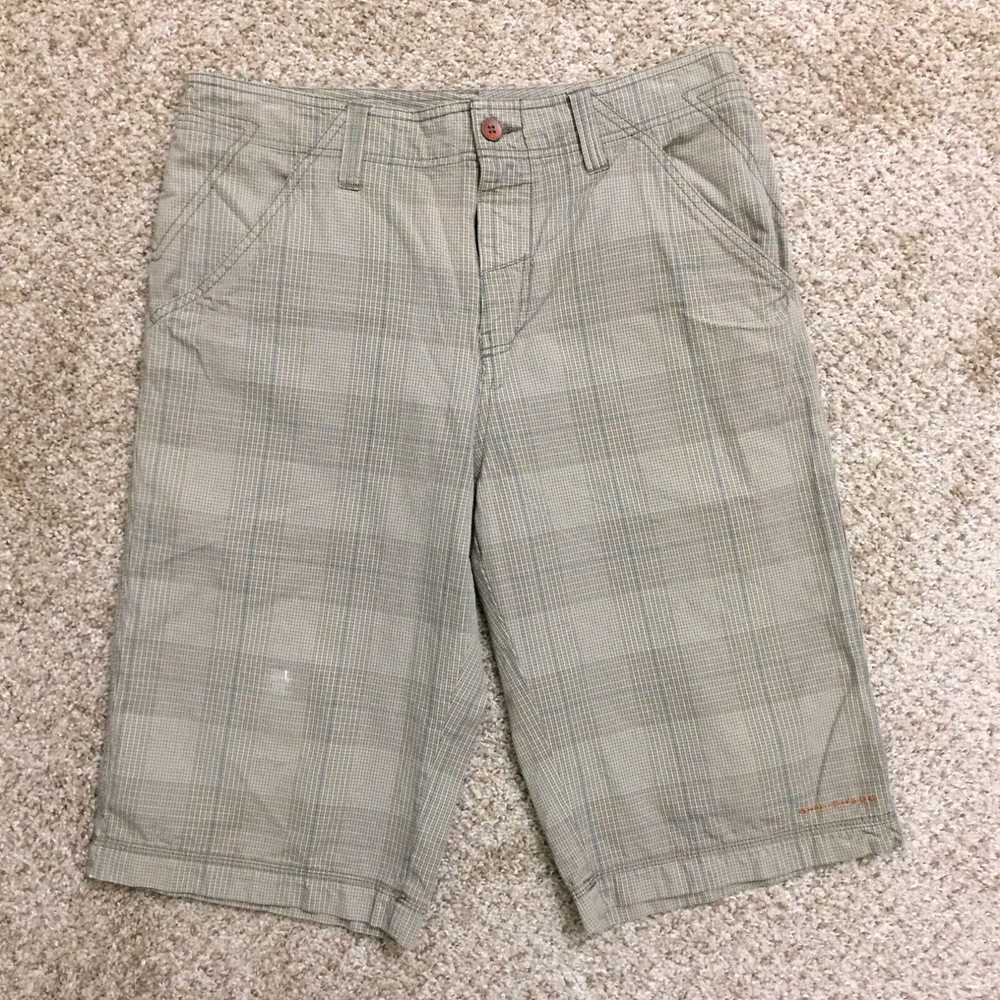 Vintage Columbia Shorts Mens Size 32 Brown Plaid … - image 1