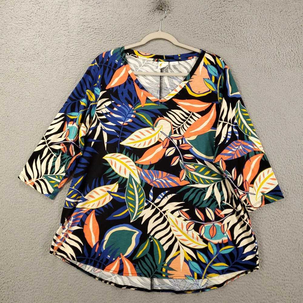 Vintage C&C California Blouse Womens 1X Multicolo… - image 2