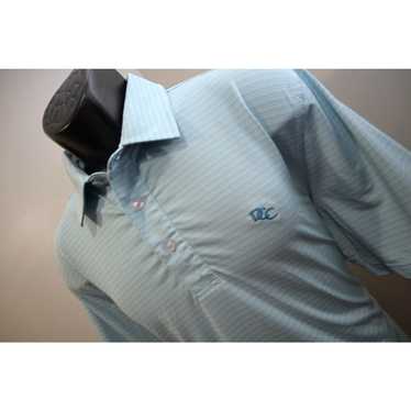 Vintage Straight Down Golf Polo Dry Fitting Strip… - image 1