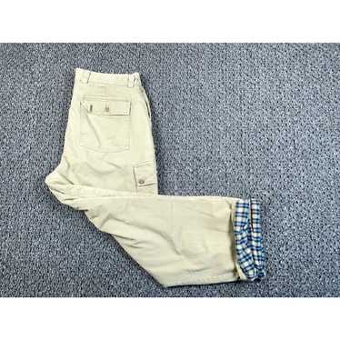 Gap VTG Y2K Gap Flannel Lined Cargo Pants Men's 3… - image 1