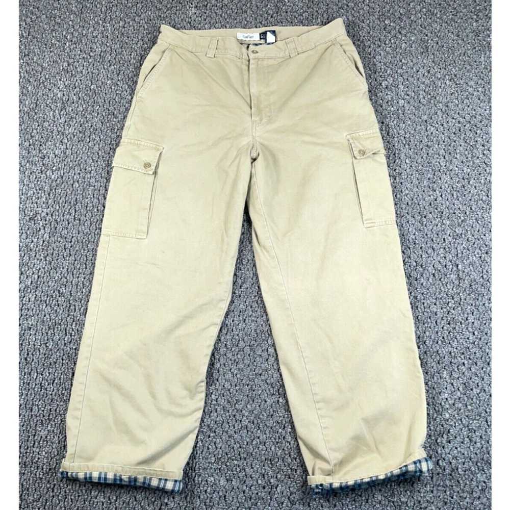 Gap VTG Y2K Gap Flannel Lined Cargo Pants Men's 3… - image 2