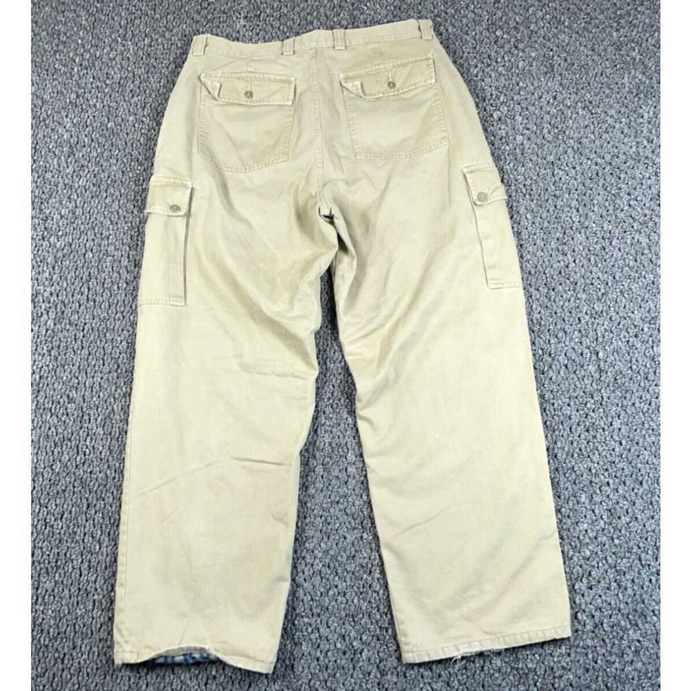 Gap VTG Y2K Gap Flannel Lined Cargo Pants Men's 3… - image 3