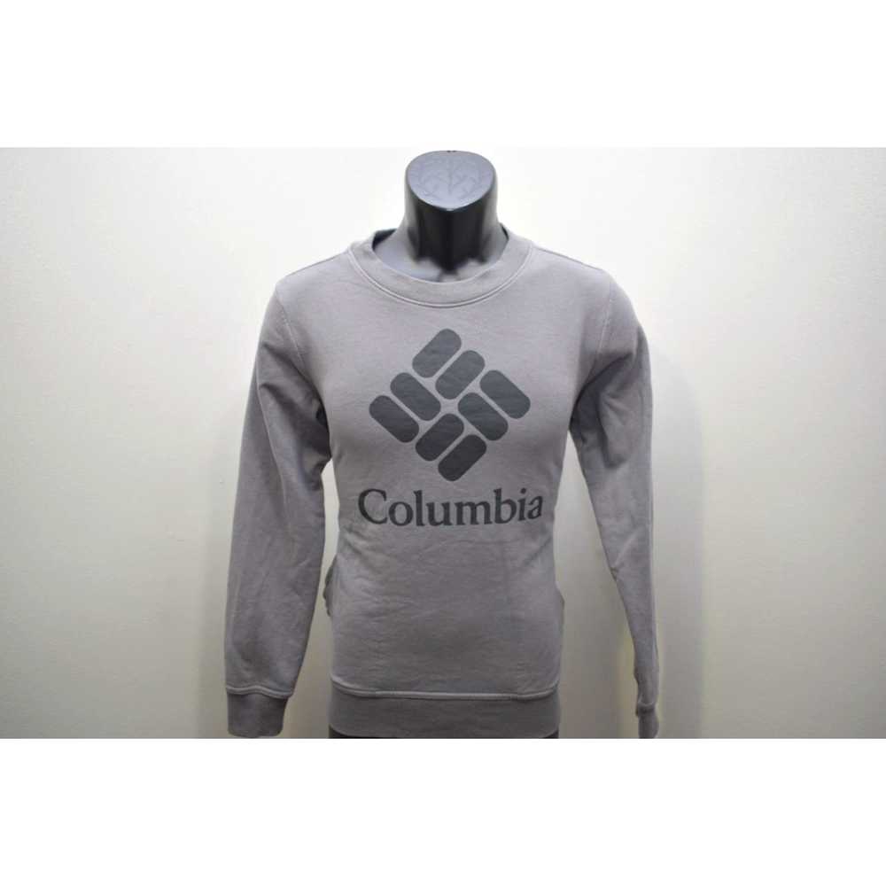 Vintage Columbia Sweater Crew Neck Gray Long Slee… - image 1